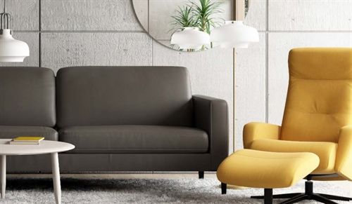 IMG Comfort Melby 2 personers sofa - Cashmere stof