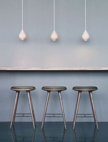 Mater High Stool H: 74 cm - Grålakeret Eg