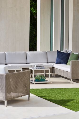 Cane-line Outdoor Stripe Pyntepude 50x50cm - Multi Blue