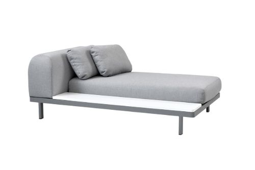 Cane-line Outdoor Spacer 2 Pers. Sofa L: 180 cm - Light Grey/White HI Core