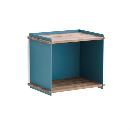 Cane-line Outdoor Box Wall H: 25,5 cm - Teak/Aqua