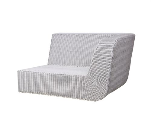 Cane-line Outdoor Savannah 2pers sofa venstre modul - White Grey