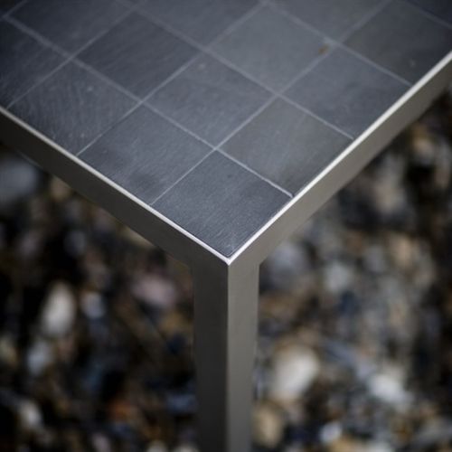 Rübner Sofabord 140x80x45 cm - Skiffer/Stål