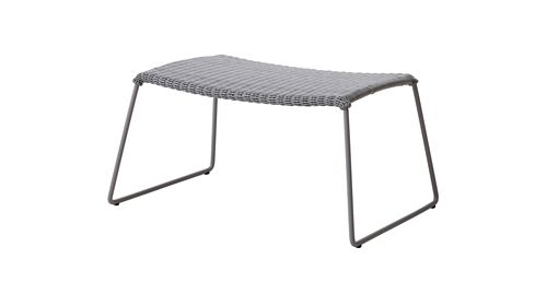 Cane-line Outdoor Breeze Fodskammel H: 36 cm - Light Grey