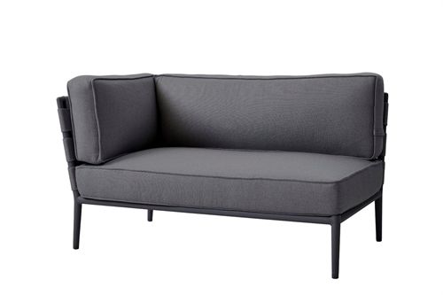 Cane-line Outdoor Conic 2 Pers. Sofa Højre Modul L: 140 cm - Grey