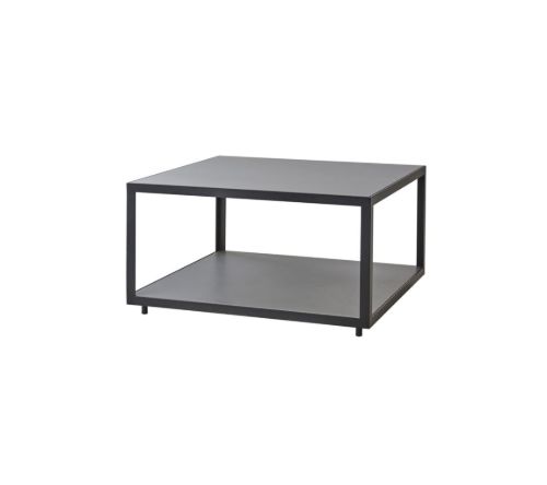 Cane-line Outdoor Level Sofabord Stor 79x79 cm - Lava Grey/Light Grey