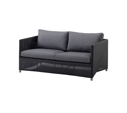 Cane-line Outdoor Diamond 2-pers. sofa - Graphite