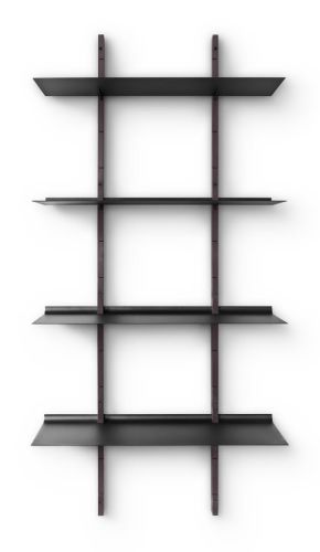 Please Wait To Be Seated Smile Reol Large 170x80 cm - Røget Eg/Sort