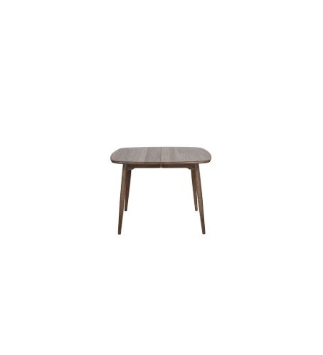 Haslev Symphony 86 Spisebord inklusiv 2 tillægsplader 90x90 cm - Mørkbejdset Eg