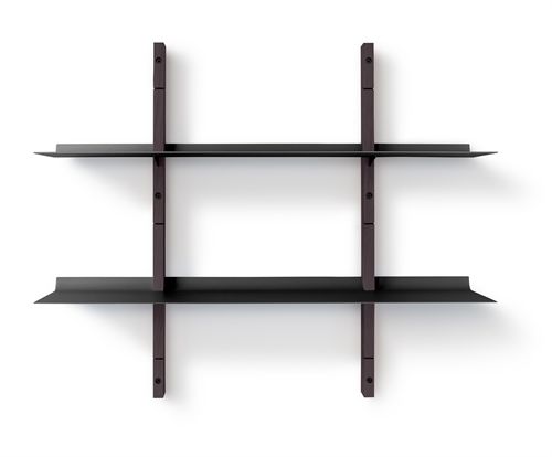 Please Wait To Be Seated Smile Reol Small 67,5 x 79,6 cm - Røget Eg/Sort