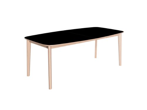 Skovby SM118 Spisebord 142x102 cm - Hvidolieret Eg/Sort Nanolaminat