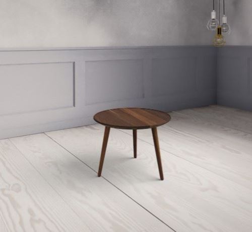 VIA Copenhagen Round Sofabord ØxH: 48x35 cm - Smoked Oak
