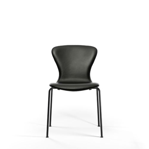 Bruunmunch PLAYchair Tube Fully Upholstered  - Black/Black Basic Leather