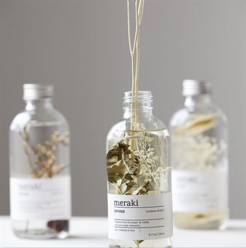 Meraki Duftfrisker m. 7 pinde 240 ml - Verbena Drizzle
