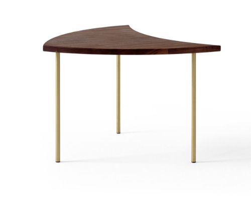 &Tradition Pinwheel HM7 Side table - Oiled Walnut/Brass