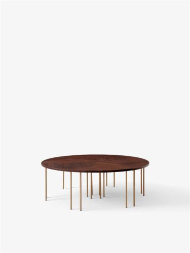 &Tradition Pinwheel HM7 Side table - Oiled Walnut/Brass