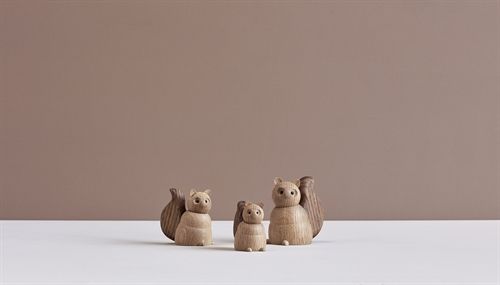 Andersen Furniture Squirrel Figur Large 10,5x6,5x10 cm - Oak