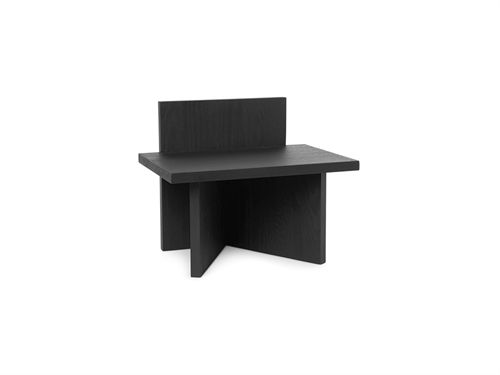 Ferm Living Oblique Taburet/Bord 33x40 cm - Black Stained Ash