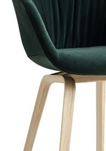 HAY AAC 23 Soft About A Chair  - Lacquered Oak Veneer/Lola Dark Green