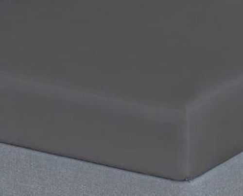CPH Living Faconlagen Percale 90x200x30 cm - Mørkegrå