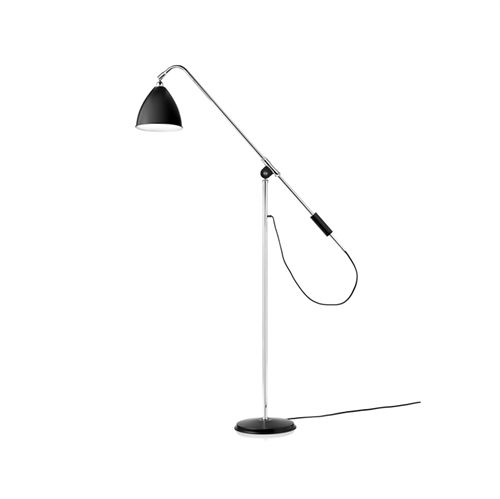 Bestlite BL4 Floor Lamp Ø:21 cm  M  Chrome Base - Black skærm