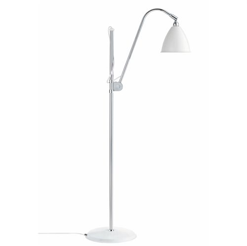 Bestlite BL3 Floor Lamp Ø:16 cm Chrome Base - Matt White skærm