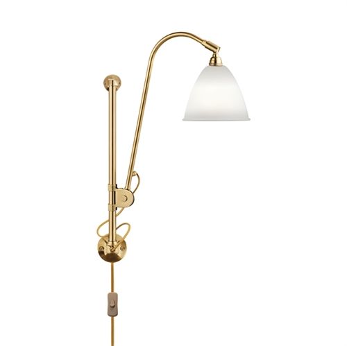 Bestlite BL5 Wall Lamp Ø:16 cm Brass base - Bone China skærm