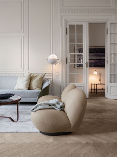GUBI Multi-Lite gulvlampe Brass base - Brass skærm
