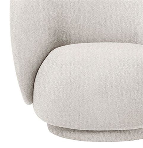 Ferm Living Rico Lounge Chair Boucle SH: 41 cm - Off White