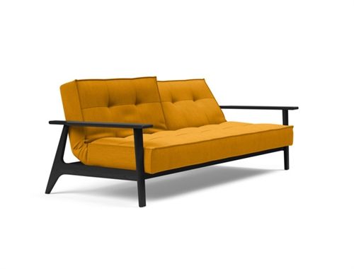 Innovation Living Splitback Frej Sovesofa L: 232 cm - Sort Eg/Elegance Burned Curry