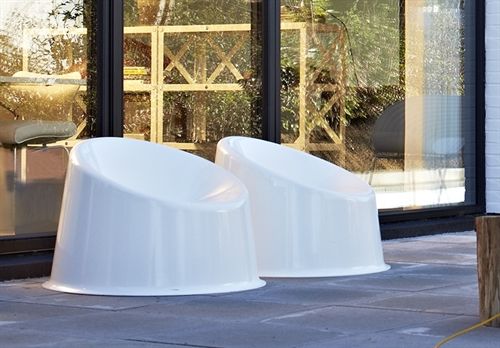 Verpan Panto Pop Chair Ø: 81 cm - White 