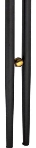 GUBI IOI Coffee Table - Round, Ø100 (Black Semi Matt Base / Brass Sphere, White Carrara Marble)