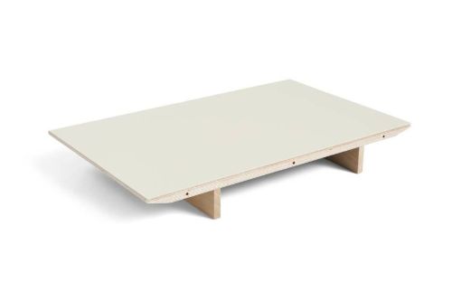 HAY CPH 30 Extendable Leaf 50x90 cm - Oak Lacquered Plywood/Off White Linoleum