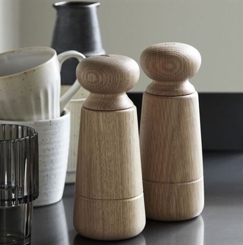 House Doctor Wardha Salt og peber kværn H: 17 cm - Eg