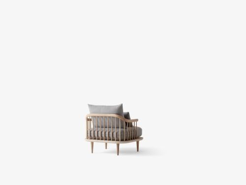 &Tradition Fly SC1 Lounge Chair H: 70 cm - Oiled Oak/Hot Madison 094