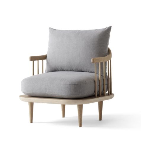 &Tradition Fly SC10 Lounge Chair H: 68,5 cm - Oiled Oak/Hot Madison 094