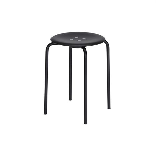 Montana KEVI 2051 Taburet H: 47 cm - Sort Ask/Sort Stel