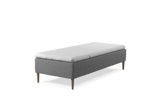 Dunlopillo Pure Box 80x200cm - Lys grå
