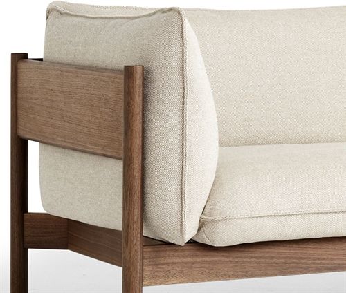 HAY Arbour 3 Seater B: 220 cm - Hallingdal 220 / Oiled Waxed Solid Walnut