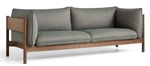 HAY Arbour 3 Seater B: 220 cm - Atlas 931 / Oiled Waxed Solid Walnut