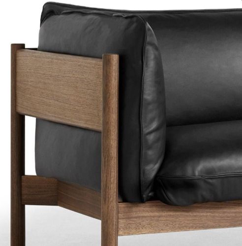 HAY Arbour 3 Seater B: 220 cm - Nevada NV0500S / Oiled Waxed Solid Walnut