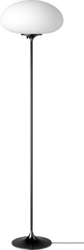GUBI Stemlite Floor Lamp H: 150 cm - Black Chrome