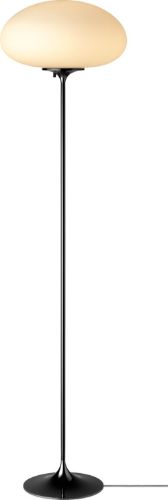 GUBI Stemlite Floor Lamp H: 150 cm - Black Chrome
