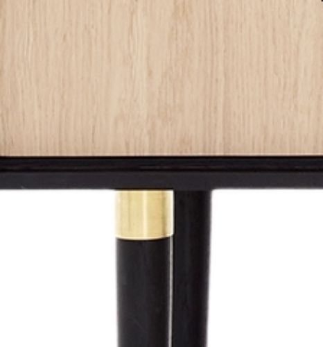 Andersen Furniture Unique Highboard 131x43x133 cm - Sort/Eg   