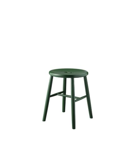 FDB Møbler J27 Skammel Børge Mogensen H: 45 cm - Bøg/Grøn