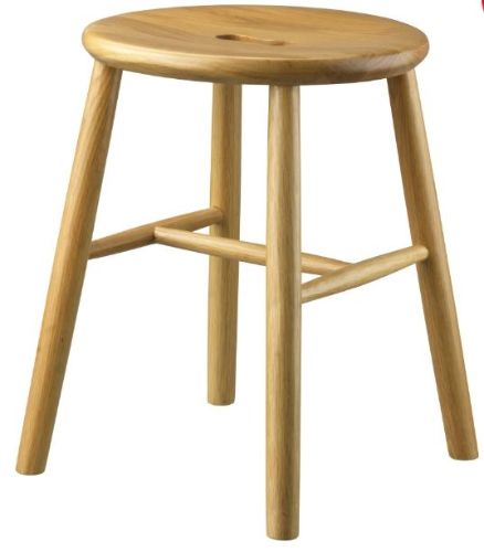 FDB Møbler J27 Skammel Børge Mogensen H: 45 cm - Eg/Lakeret