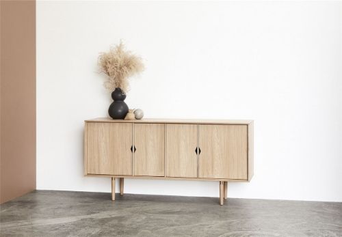 Andersen Furniture Unique Skænk L: 163 - Natur Eg/Natur Fronter