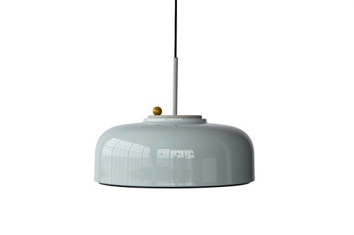 Please Wait To Be Seated Podgy Pendant Ø: 42 cm - Ash Grey/Tumeric Yellow
