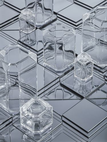 Louise Roe Jewel Vase Glass H: 20 cm - Clear