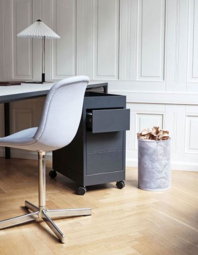 HAY New Order Trolley/B3 Drawer And Tray Top incl. Lock 34x68 cm - Charcoal